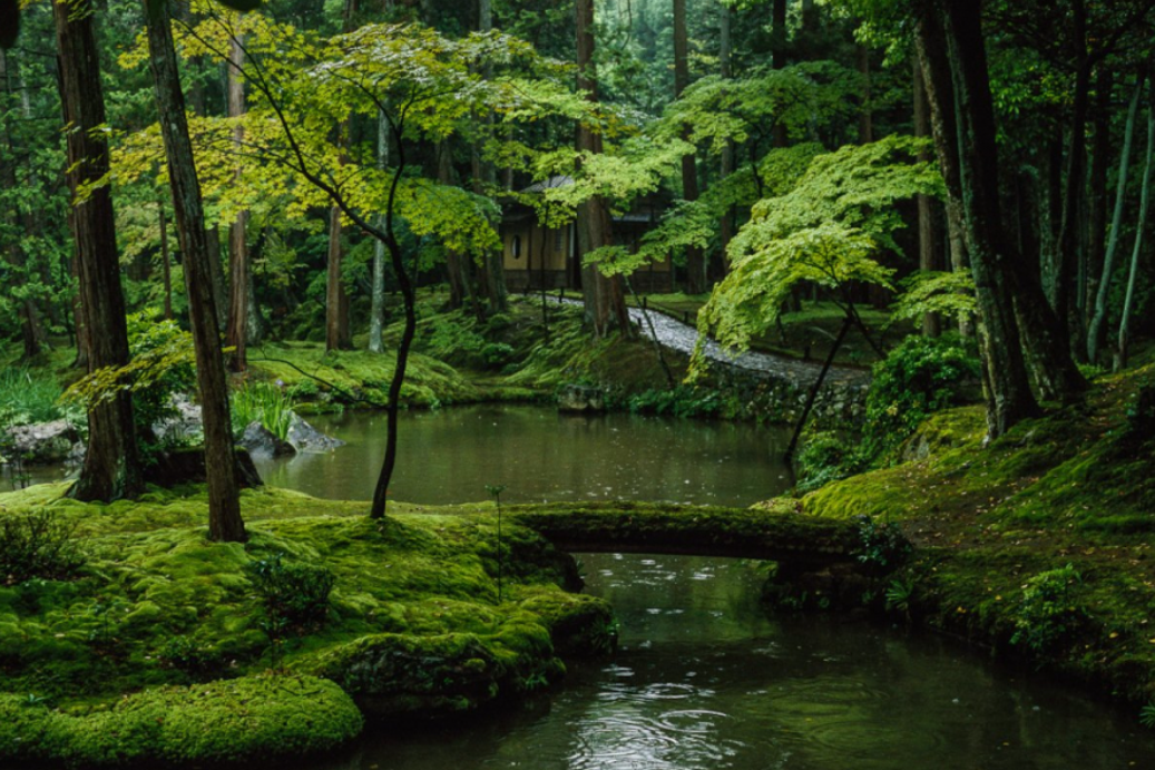 Vườn thiền tại Saiho Ji - Kyoto